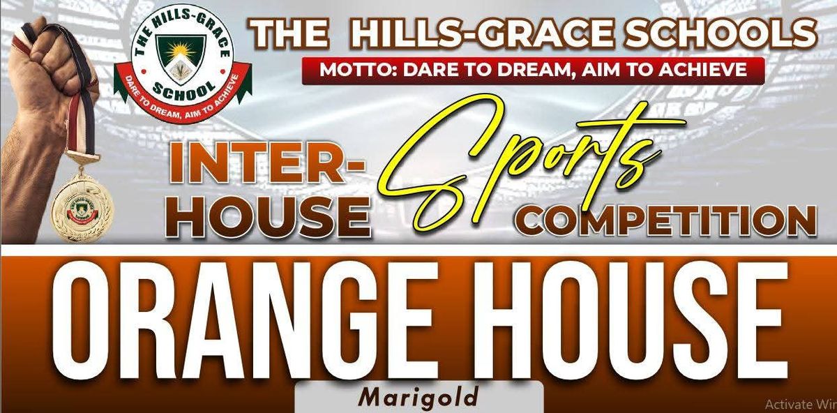 Inter-House Sports Competition Orange House banner