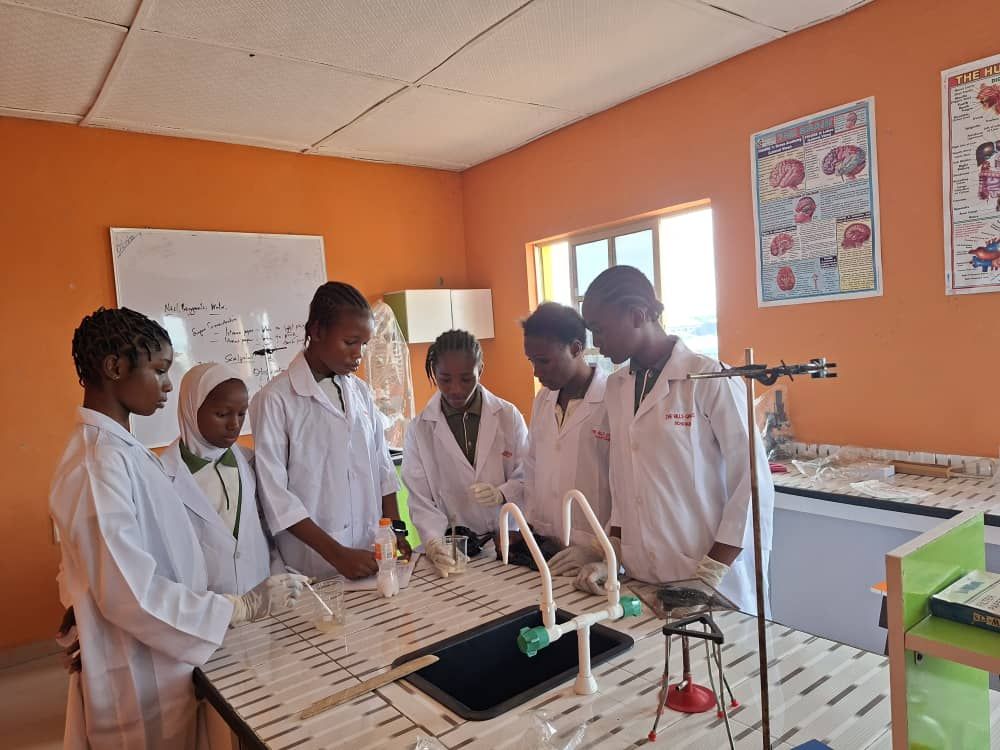 The Hills-Grace Schools science laboratory