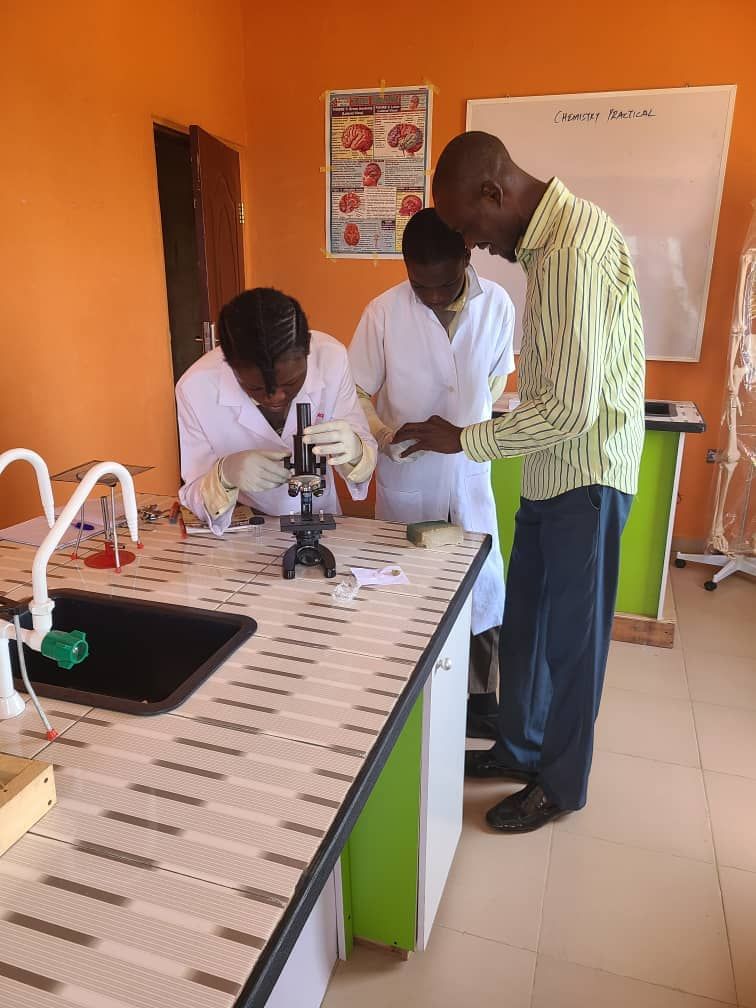 The Hills-Grace Schools science laboratory